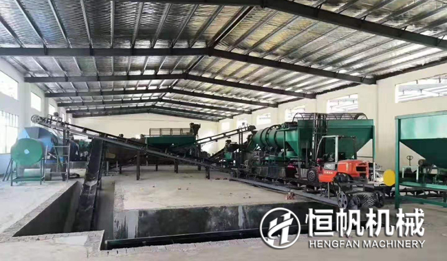 糞便有機(jī)肥肥料廠區(qū)建設(shè)與有機(jī)肥設(shè)備購買投資與收益(圖1) 有機(jī)肥生產(chǎn)線示意圖