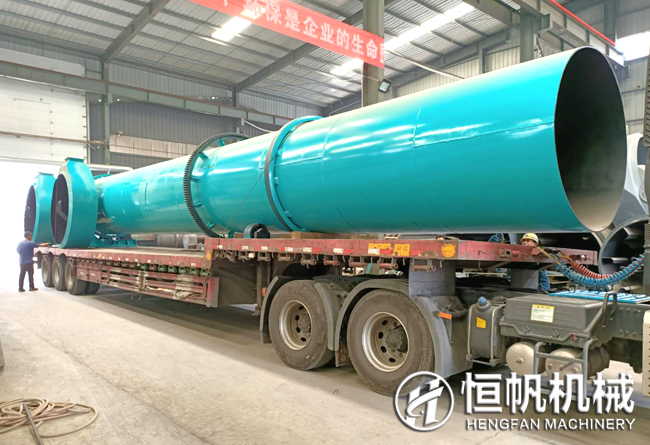 鄭州恒帆機(jī)械時(shí)產(chǎn)二十噸有機(jī)肥烘干機(jī)設(shè)備啟程發(fā)往山東(圖2) 山東有機(jī)肥烘干機(jī)設(shè)備